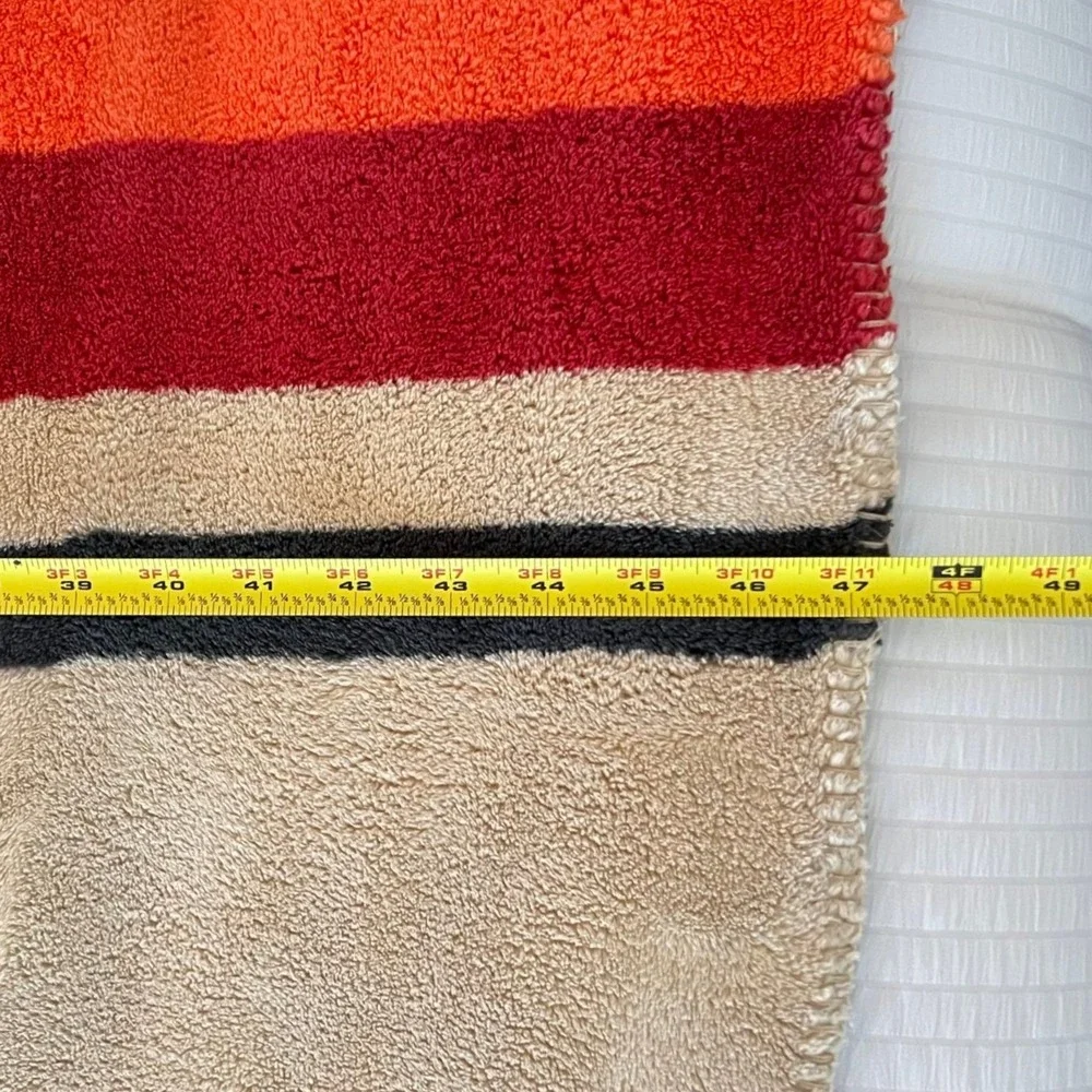 Pendleton Ultra Soft Plush Throw Blanket Mount Foraker Striped 50x70 Cozy Cabin